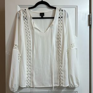White Worthington Blouse